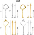 8 Sets Of 3 Tier Cake Plate Stand Handle Cake Stand Hardware Handle  2 Styles Ch