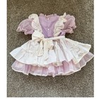 Ginger Goody Vintage Ruffle Dress Polka Dot Party Dress Toddler 3 Y2