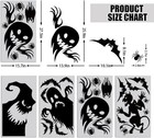 Ccinee Halloween Window Cling Sticker giant Spooky Monster Silhouette Window Dec