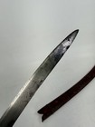 Antique Mughal 19th Century Steel Saber Straight Sword Tulwar W Scabbard Hanger