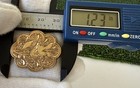 Antique Victorian Beautiful Gold Filled Engraved Floral Watch Holding Brooch