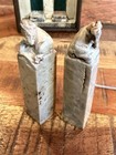 Antique Pair Of Chinese Seal Stamp Carved Stone Dragon And Ram