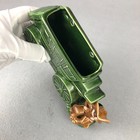 Ceramic Stagecoach Wall Planter Western Pixie Elf Mcm 50s Vtg California Pottery