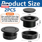 2 Inch Parasol Umbrella Hole Ring Plug And Cap Set Thicker Patio Table  Cover