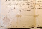 1715 Safe Passage Document Signed By Francesco Farnese  Duke Of Parma