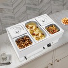 Food Warmer  5-pan Steam Table  5-pan Electric Food Warmer 30-110    86-230   