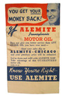 Vintage 1 Cent Postal Card Alemite Pennsylvania Motor Oil Advertisement
