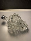  Vintage Clear Glass Grape Cluster Wine Bottle Decanter Bottley Made In France