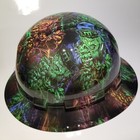 Full Brim Hard Hat Custom Hydro Dipped   New Leperchaun   New