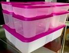 New Vintage 14 Pc Tupperware Freezer Mates  starter Set  7 Containers   7 Seals