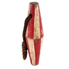 Vintage 40s Nautical Red White Striped Large Wood Buoy Maritime Channel Marker