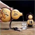Natural Sake Bottle  High Capacity Gourd Hip Flask  Home Decoration Empty Bottle