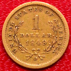 1849-o Open Wreath Type 1 Gold Dollar