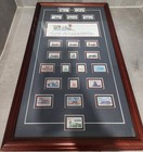 First Class Expressions Framed Us Trains   Railroads Stamps 22c 29c 33c Vintage