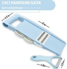 Vegetable Mandolin Slicer Multi Blade 5 In 1 Peeler Grater Kitchen Tools