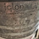 Vtg Igloo 5 Gallon Large Water Cooler Galvanized With Spout One Dip In Lid 
