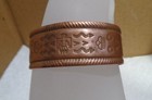 Size 7 Vintage Solid Copper Navajo Cuff Bracelet Bell Trading Post 7 8  24 7 Gm