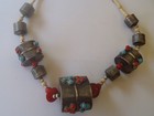 Tibetan Nepali Silver Turquoise Coral Inlay  Tribal Handcraft Necklace