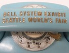 1962 Seattle Worlds Fair Bell System s Princess Telephone Blue  S2