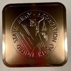 Vintage 1980s Etched Stephen Daly Association Of Army  Drinking Coaster Set Of 4