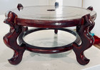 Asian Wooden Display Shelf For Plant Or Statue 10in