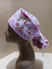 Gingerbread Houses Christmas winter Women s Ponytail Surgical Scrub Hat cap