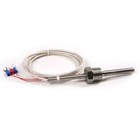 1 2 3 5pcs Rtd Pt100 Temperature Sensors L 30mm Npt 1 4   Thread With Lead Wire 