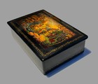 Vtg Kholui Russian Lacquer Box  The Maiden Tsar - Fairytale  011 