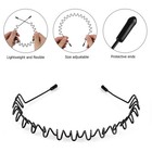 6 Pcs Metal Hair Headband Wave Style Hoop Band Comb Sports Hairband Men Women