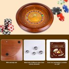 20 Inch Professional Wooden Roulette Wheel  Large Size Solid Wood Casino Roulett