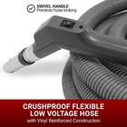 Broan Nutone Ch235 30ft Central Vacuum Hose Swivel Handle On off Crushproof Gray