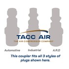 2 Pack Universal 1 4  Female Npt Air Compressor Hose Quick Connect Couplers