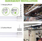 4 Pack 4ft Linkable Led Shop Light For Garage  4400lm  42w Utility Light - White
