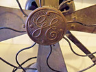 Antique 1924 General Electric 12  Ge Brass Blade Desk Fan Auu Ad1