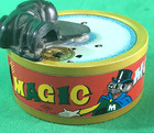 Magic Mouse Bank Vintage Tin Wind-up Mechanical Coin Bank  Yone Japan Works