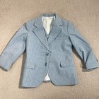 Vintage Winnie The Pooh Toddler 5 Matching Blazer Coat vest Blue Stripe Suit