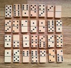 Lot Of 28 Vintage Butterscotch Bakelite Dominoes - Authentic Formaldehyde Tested
