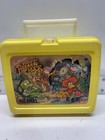 Rare Vintage 1987 Fraggle Rock Thermos Yellow Plastic Lunch Box Jim Henson