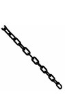 Plastic Chain 6mm 1-1 2  X 25m 82ft  - Black