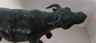 Vintage Large Brass Water Buffalo Sculpture Figurine 13  X 4 5  X  8 5 