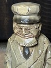 Vintage Hand Carved Painted Wood Sea Capt  Sailor Nautical Folk Art Figure