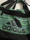 Adidas Defender Duffel Bag Green And Black With U-shape Zip Top Opening