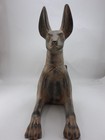Ancient Anubis Seated Stone Figurine Statue Egyptian God Of The Underworld
