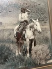 Native American On A Horse Hand Tinted Photograph Portrait Signed W  Pencil