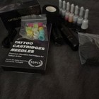 Vikexuanli Tattoo Kit Machine  Cartridge Needles  Ink  Transfer Gel  Usb Cable