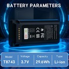 8000mah Battery For Eufy E340 c31 Video Doorbell Rechargeable With Usb-c Cable