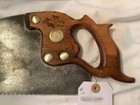 Rare Vintage Antique The Fenton Saw Co  Hand Saw W  Etching Warranted Superior