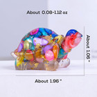 8pcs Crystal Turtle Figurine Set - Handmade Sea Turtle Resin Decor For Home  Off