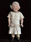 Antique German 12    Gebruder Heubach Coquette Bisque Head Character Girl Doll
