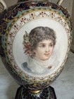 Rare Berlin Kpm Antique 19th C  Guild Snake Porcelain Vaulted Vase Germany